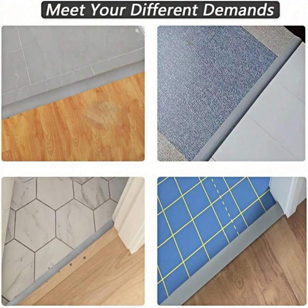1PC 2m/78.74inch Floor Transition Strip Self Adhesive Carpet & Flooring Transitions Edging Trim Strip PVC Threshold Transitions