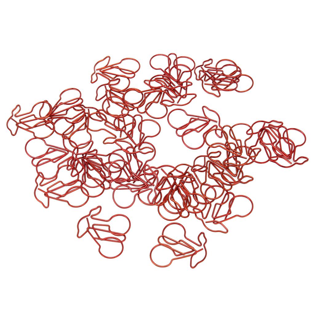 50PCS Paper Clips Slip Resistant Portable Exquisite  Fruit Shape Document Organizing for Home