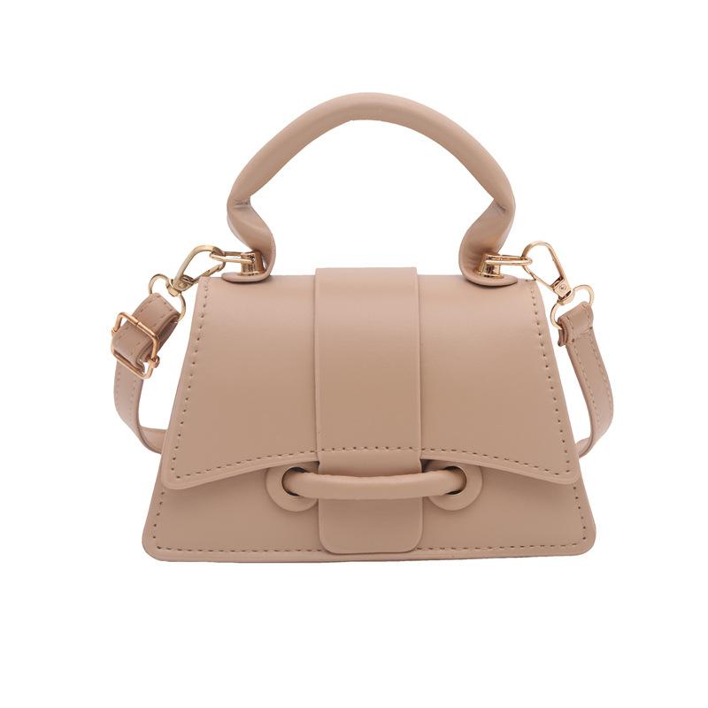 2025 summer new simple solid color popular handbag bag women's foreign style casual fashion shoulder messenger small square bag