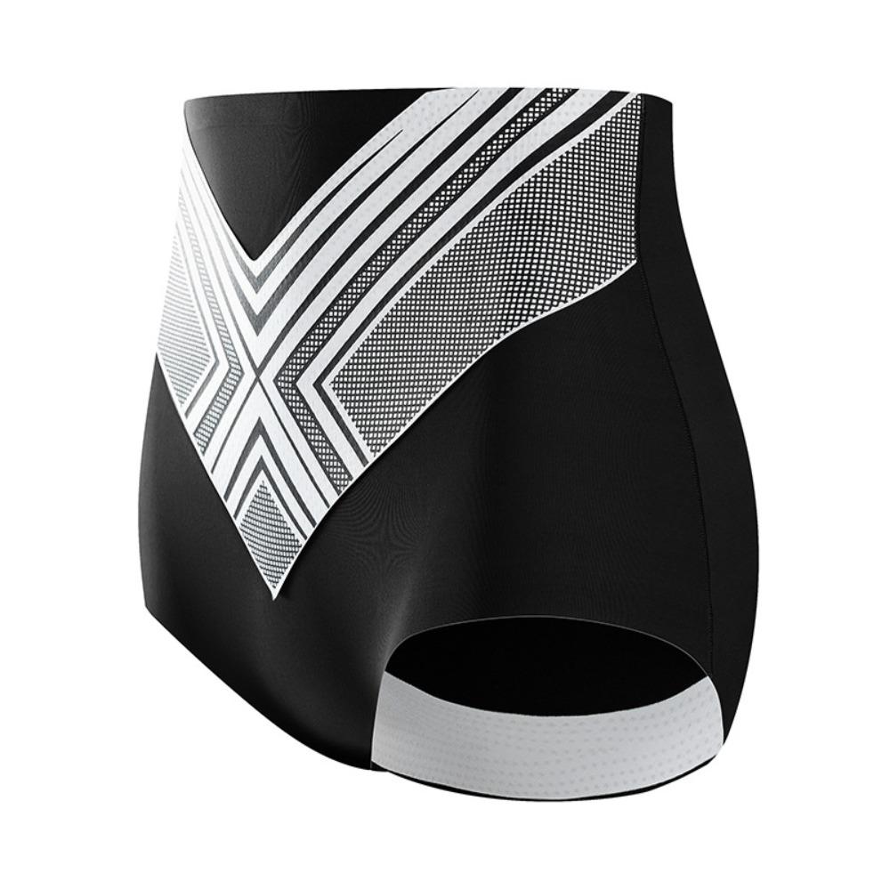 

Трусы с высокой талией и эффектом лифтинга ягодиц, в полоску, утягивающее белье для живота, модное бесшовное корректирующее белье, для женщин XXL чёрный