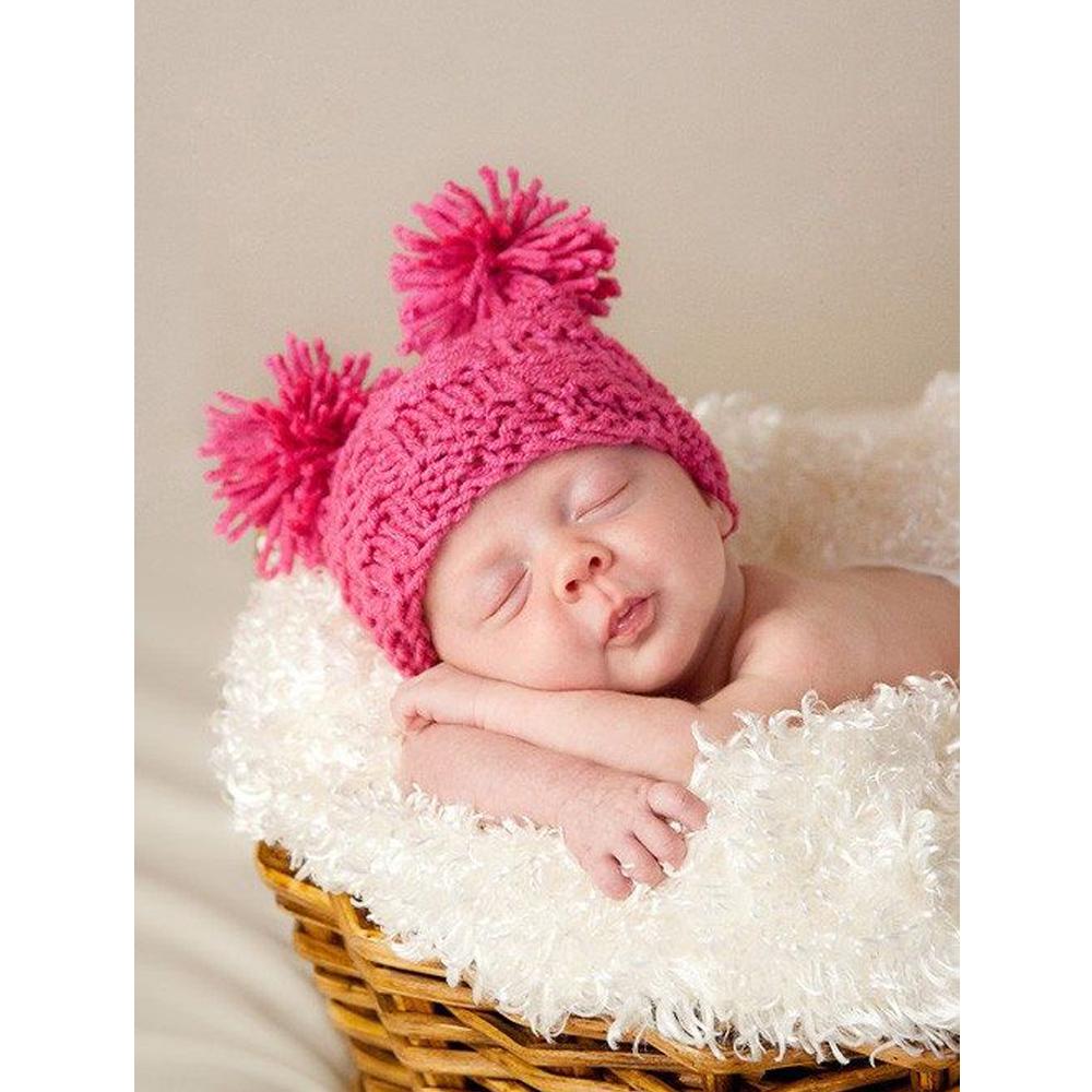 5D DIY Diamond New Baby Embroidery Portrait Full Set of Round Mosaic Home Decoration Gifts