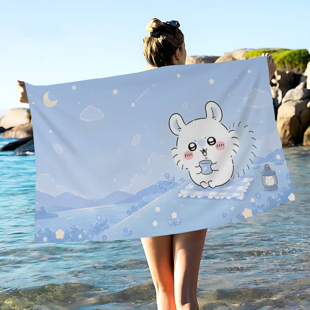 Cartoon M-MomongaS Microfiber Beach Towel Absorbent Quick dry Soft Yoga Swimming Resort Mountain Climbing Towel