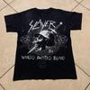 26 SLAYER World Painted Blood Pentagram Tour Promo T-Shirt Small Metal Rock Band US Unisex T-Shirt