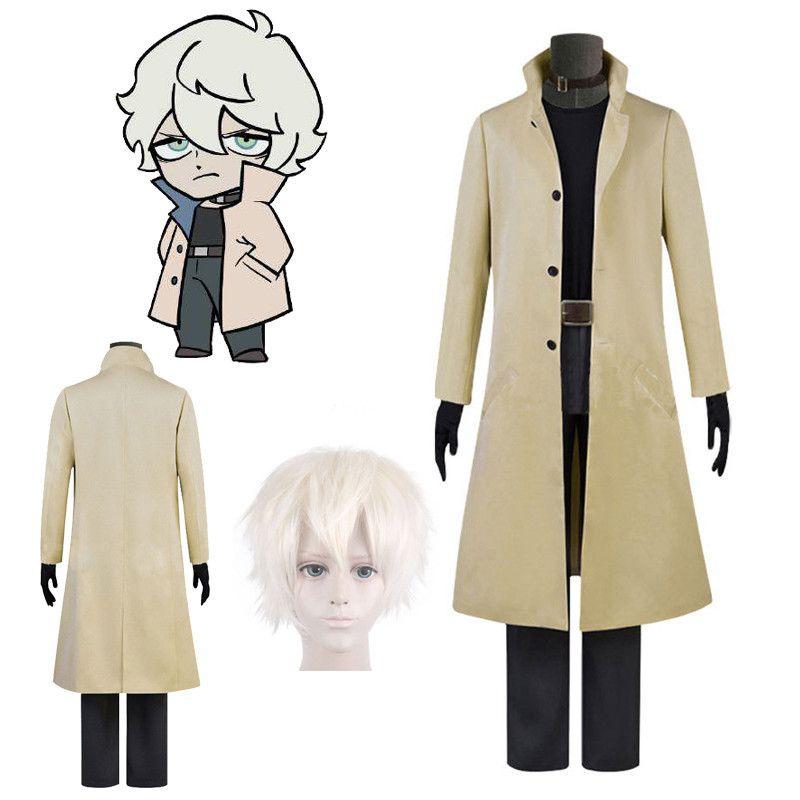 Premium Brand New Animal Cosplay Costume Ogami Shirou Full Suit With Wig For Men