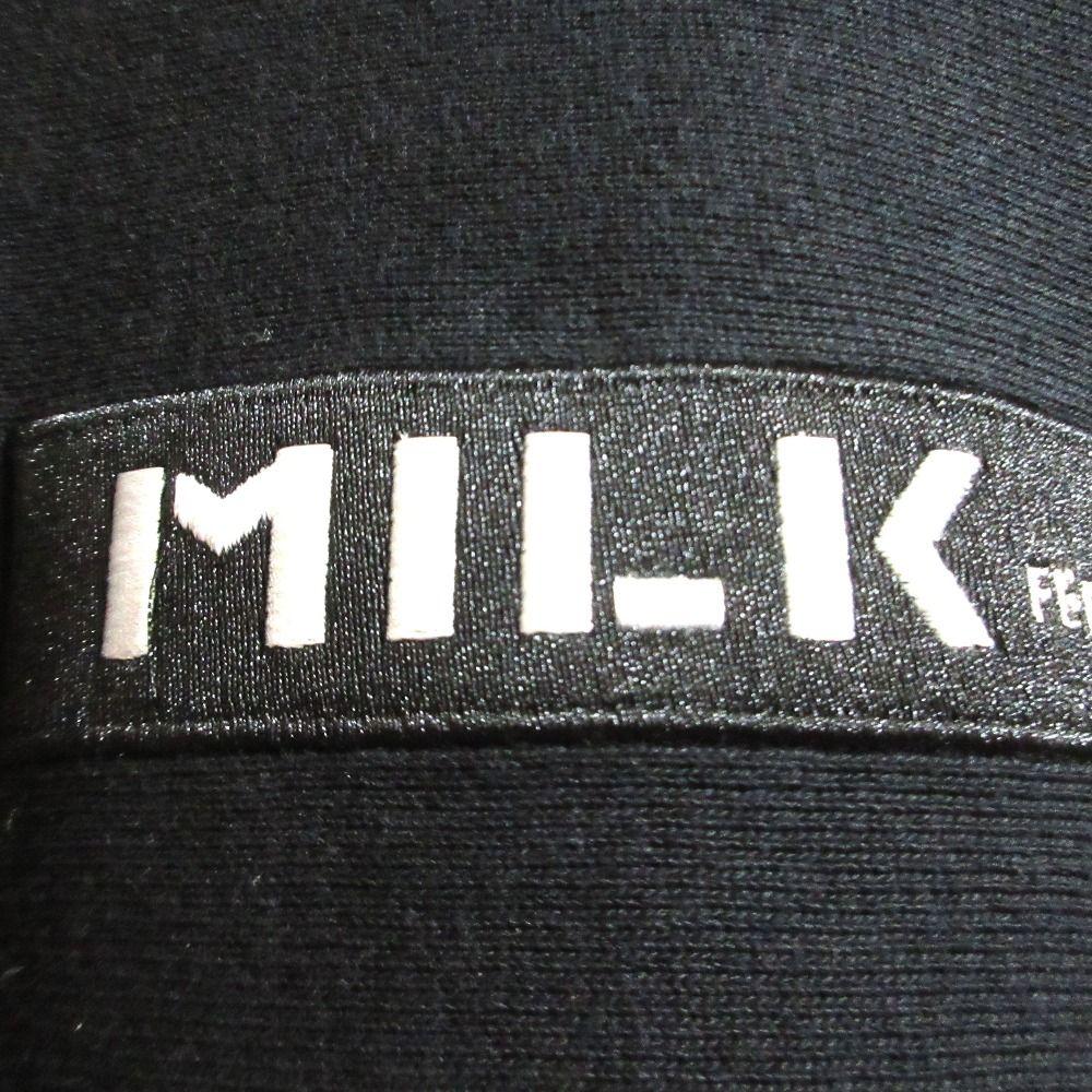 Used Good Condition MILKFED Champion Special Order BAR SWEAT HOODIE Reverse Weave Sweat Hoodie Hoodie Size S Black Ladies Old Clothes Used USED