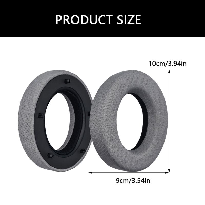 1Pair Earpads Protein Leather Ear Pads Ear Cushions Cover Memory Foam Earmuffs for Focal Clear Elegia Headsets