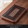 Handon Solid Wood Tea Tray with Dual Drainage