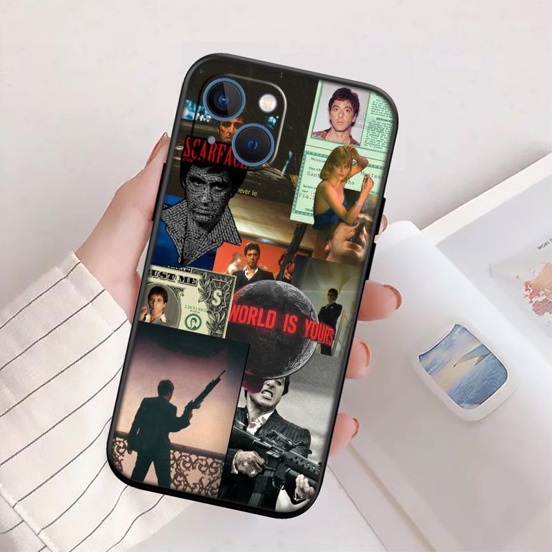 

RP61 S-Scarfaces New High-End Shell Phone Case for iPhone 16 15 14 13 12 Pro Max Plus Mini iPhone 14 Pro