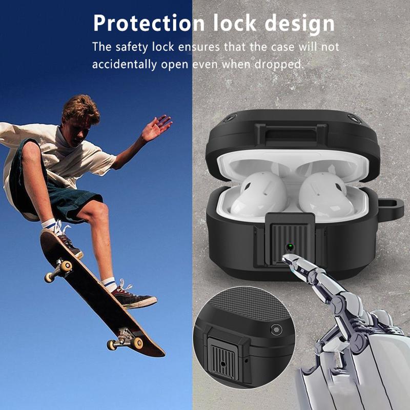 Shockproof Switch Lock Bluetooth Earphone Case For Samsung Galaxy Buds FE Live pro 2 Silicone TPU For Samsung Buds FE Pro 2