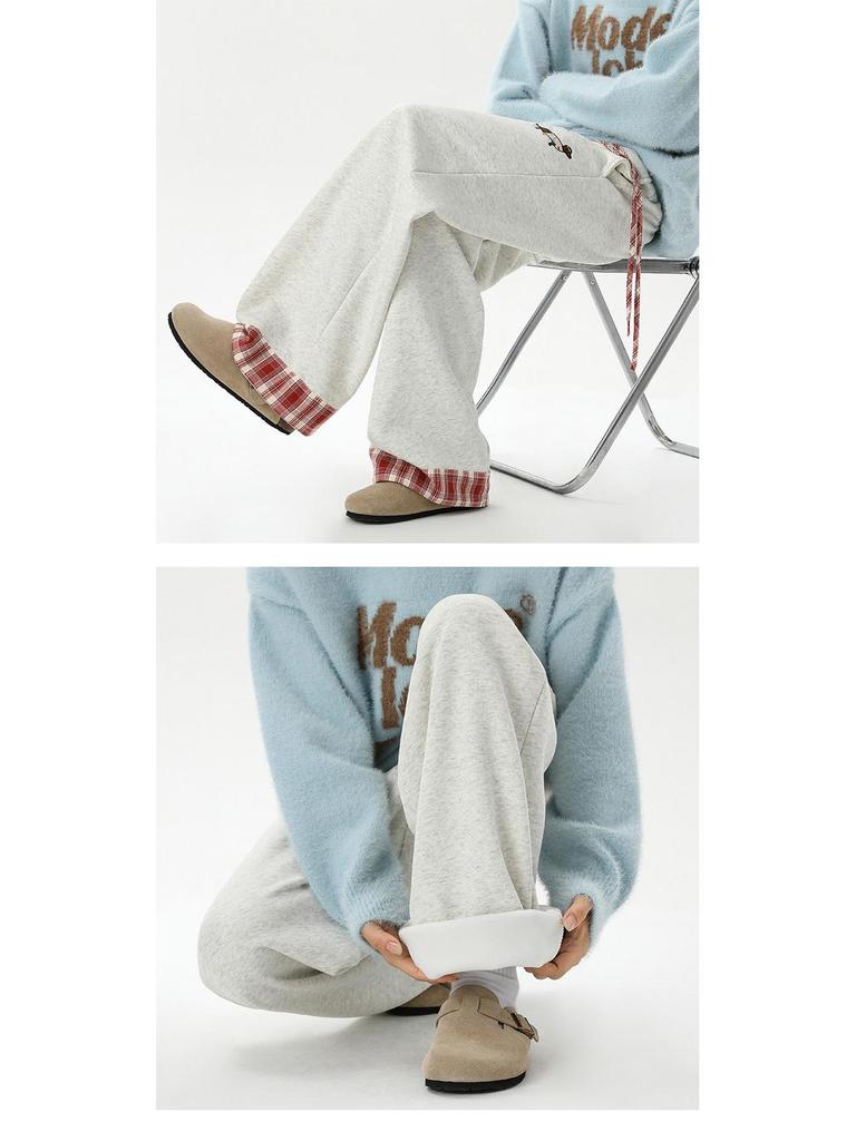 Women's Spring 2026 Designer Loose Fit Sports Sweatpants - High-End Lazy American Style