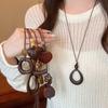 Niche Design Long Sweater Chain Boho Retro Neck Accessory New Clothing Pendant Women Accessories