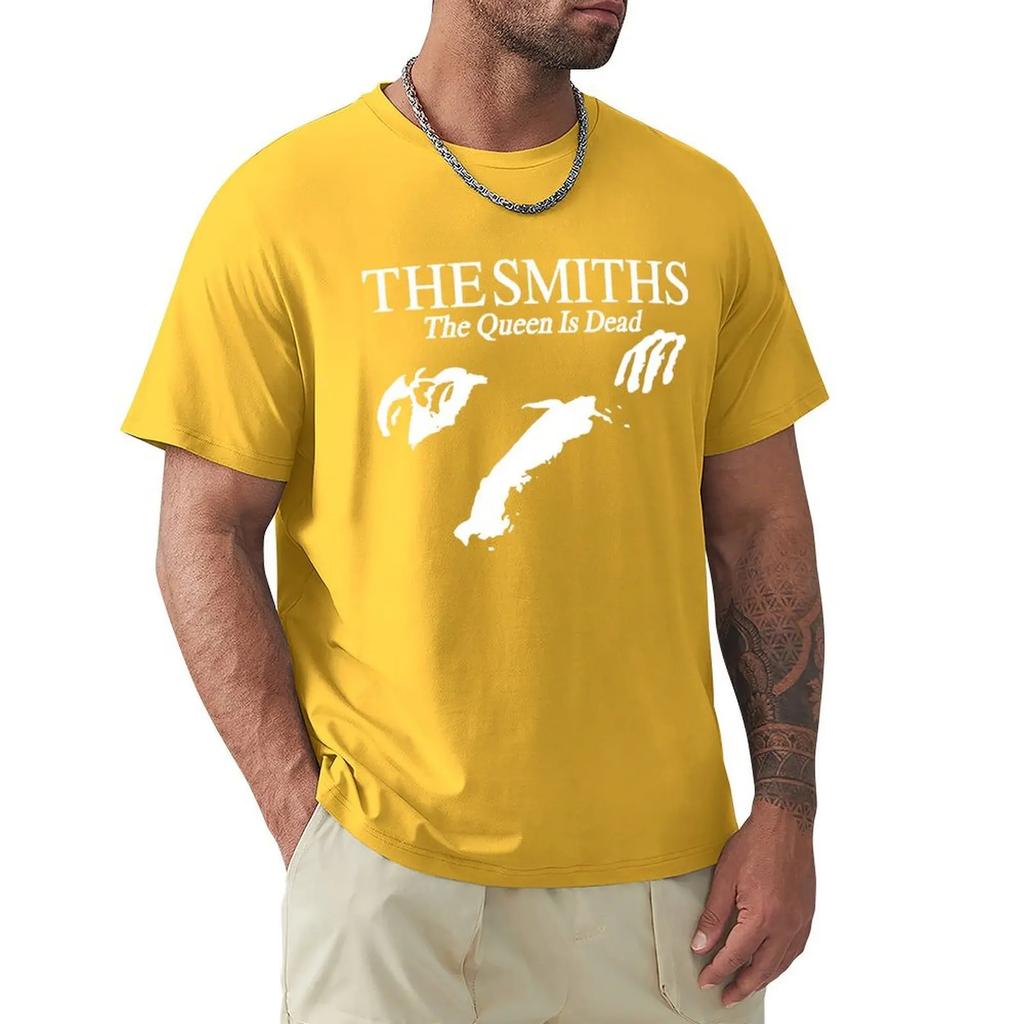 Men Cotton T Shirt Summer Tops The Smiths The Queen Is Dead - T-Shirt, 1980's Indie, Morrissey Bigger Size Homme Black T-shirt