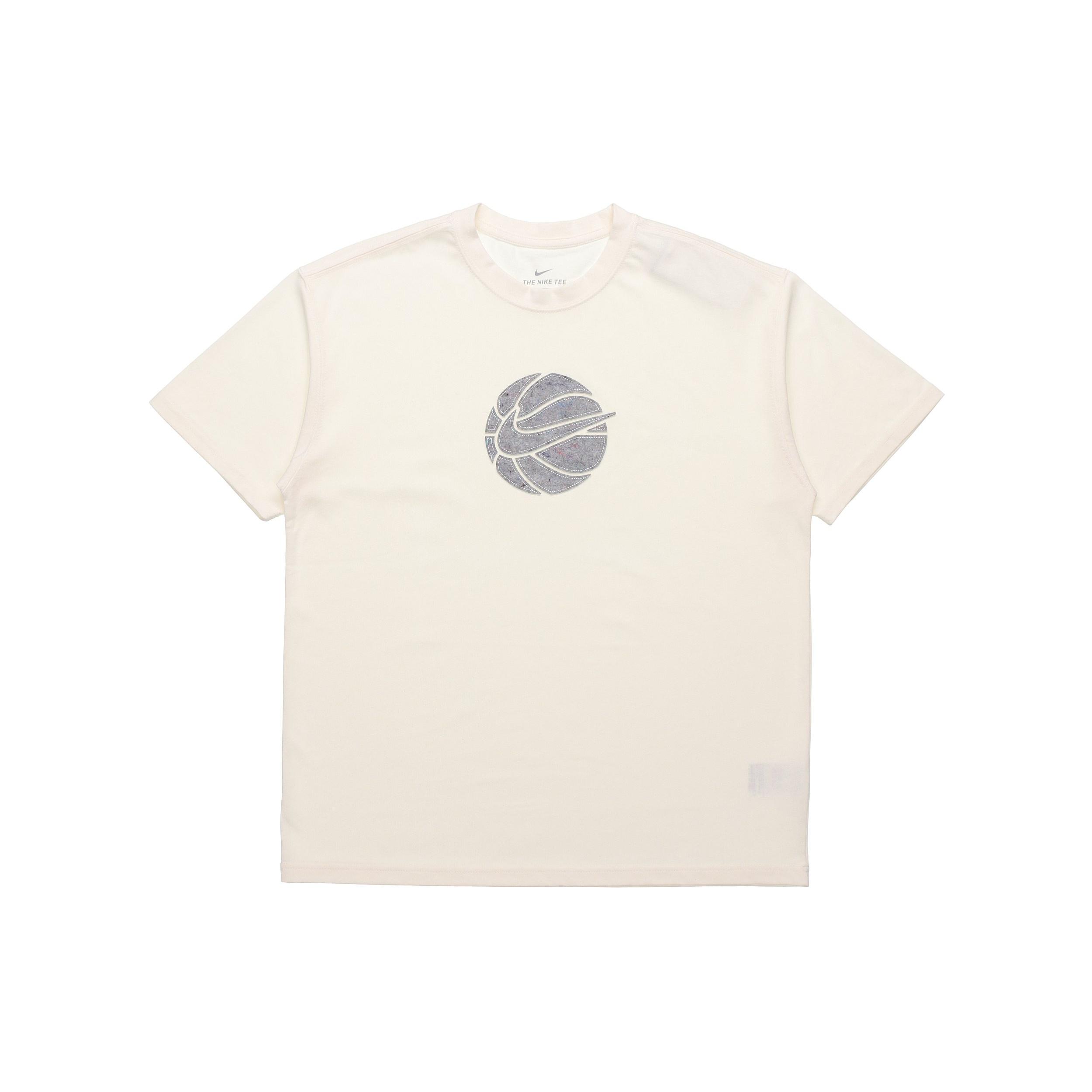 Nike Basketball Loose Sports Round Neck Short Sleeve Creamy White Men s DD0829-901 L