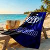 Inter Milan Customize Your Name Beach Towel Super Soft & Absorbent Ideal for Travel Outdoor Swim Pool Yoga Surf Camping Hiking Gym Gift Holiday