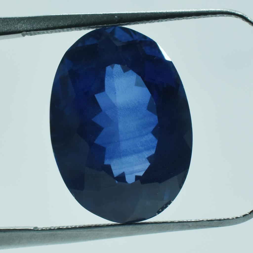 Natural Blue Tanzanite Loose Gemstone 13.35 Ct Oval Cut for Jewelry Making and Gem Collections
