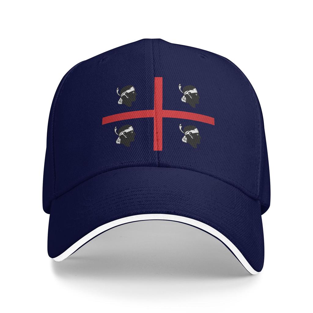Custom Flag of Sardinia Baseball Cap Women Unisex Breathable Italy Sardegna Mori Dad Hat Streetwear