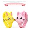 Cute Cartoon Silicone Rabbit Watch for Kids Waterproof Silicone Watch for Girl and Boy