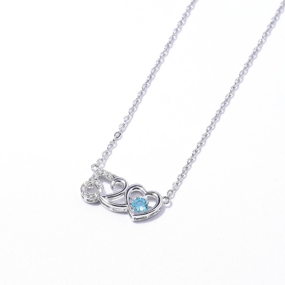 Liebesanhänger Liebesgeständnis Geschenk Kurze Schlüsselbeinkette Ich Liebe Dich Nummer 520 Halskette Farbe Mehr