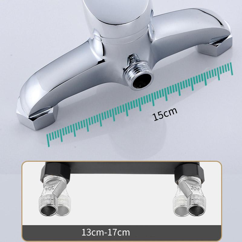 Shower Faucet Bathroom Hot and Cold Water Faucet Concealed Mixing Valve Solar Water Heater Mixing Switch Accessories