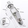 4 Pcs Spring Toggle Latch Installation Mini Stainless Steel Household Case Box Wooden