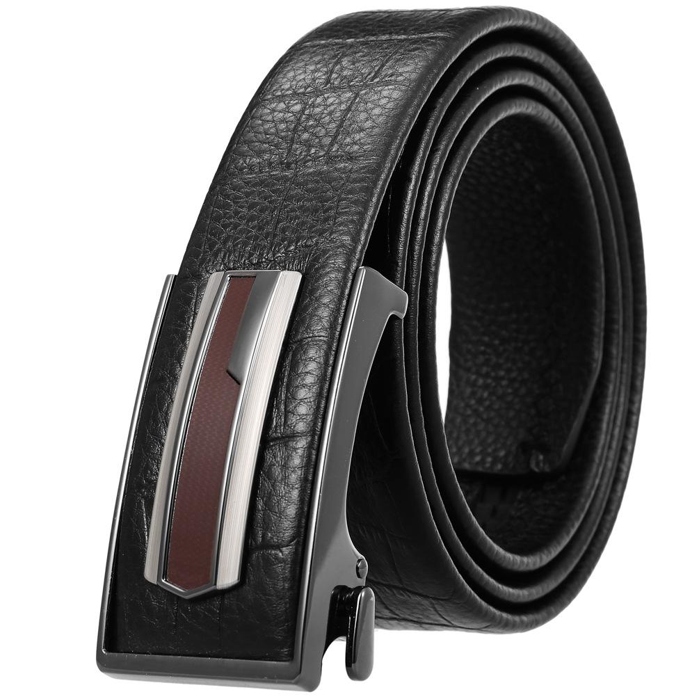 First Layer Cowhide Belt, Automatic Inner Buckle Men'S Belt Ly36-21783-5