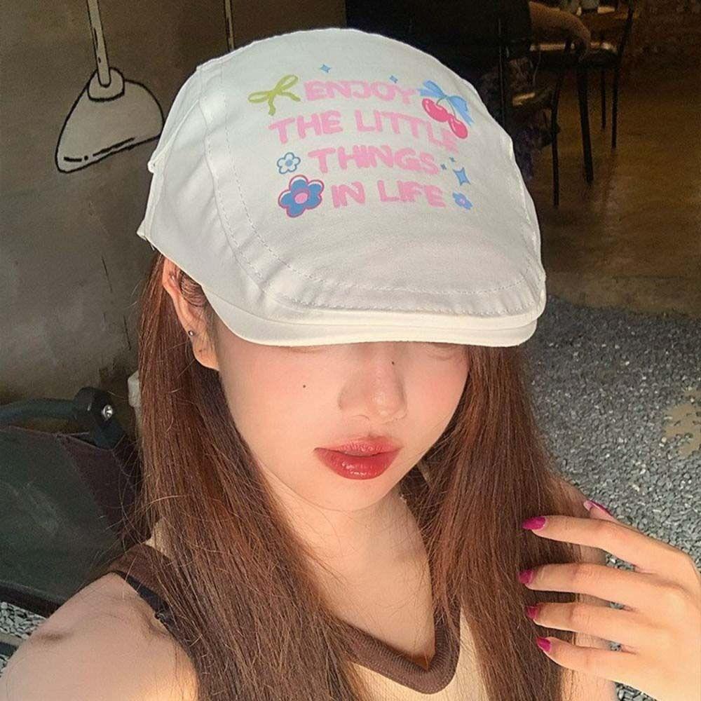 Vintage Graffiti Forward Hat Embroidey Painter Hat Casual Artist Hat  Outdoor