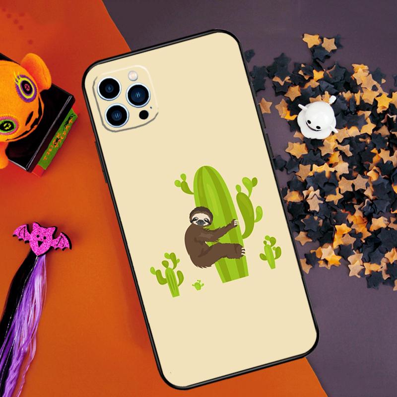 

Cacti Sloths Bumper Case For iPhone 15 16 14 Pro Max 11 12 13 Pro Max Mini XR 16e 16 15 Plus Phone Cover iPhone 11