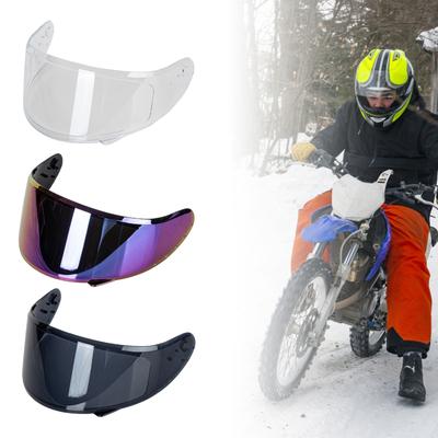 Viseira de capacete de motocicleta, protetor de lente, proteção facial completa para viseiras de lente de reposição de capacete QK111