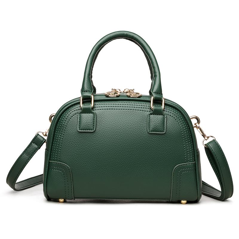 

Мягкая кожаная женская сумка, маленькая квадратная сумка через плечо зелёный