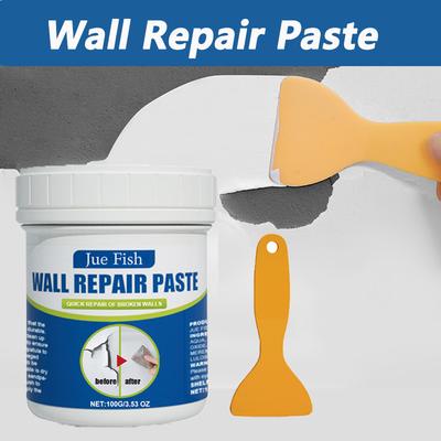 Agent de réparation céramique Pâte de réparation murale imperméable Crème de réparation Crème de réparation pour fissures écaillage mural graffiti Outil de construction Blanc