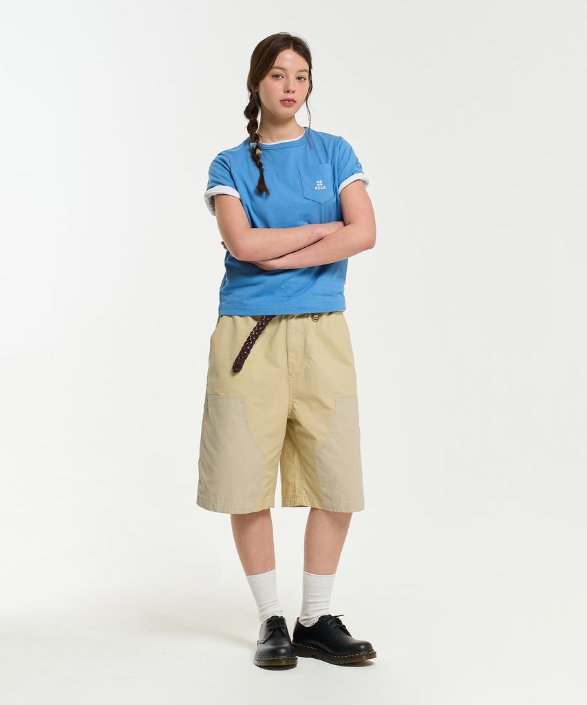 AECA (Woman) Everyday Aeca Clover Pocket Tee-Blue