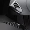 2019 MODEL-X-ABS Black Titanium Carbon Fiber Front Air Outlet Trim