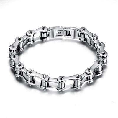 Punk Stainless Steel Bracelet Men Biker Bicycle Motorcycle Chain Bracelets