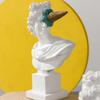 16.5cm Apollo Sculpture  Abstract Greek God Character Statue White Resin Creative Ice Cream Home Office Desk Decor Art Ornament
