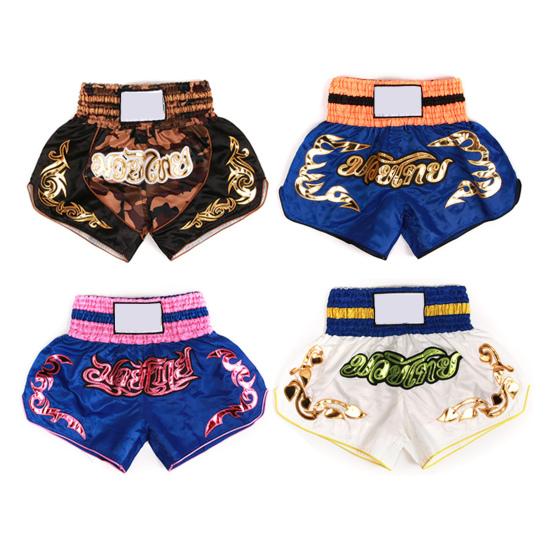 Muay Thai Boxshorts Kinder Erwachsene Damen Herren Training Kampf Kickboxen Hosen