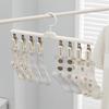 3 Pieces Windproof Underwear Sock Clips Non-Slip Rotatable Underwear Drying Clips Space Saving Detachable Wardrobe Organizer