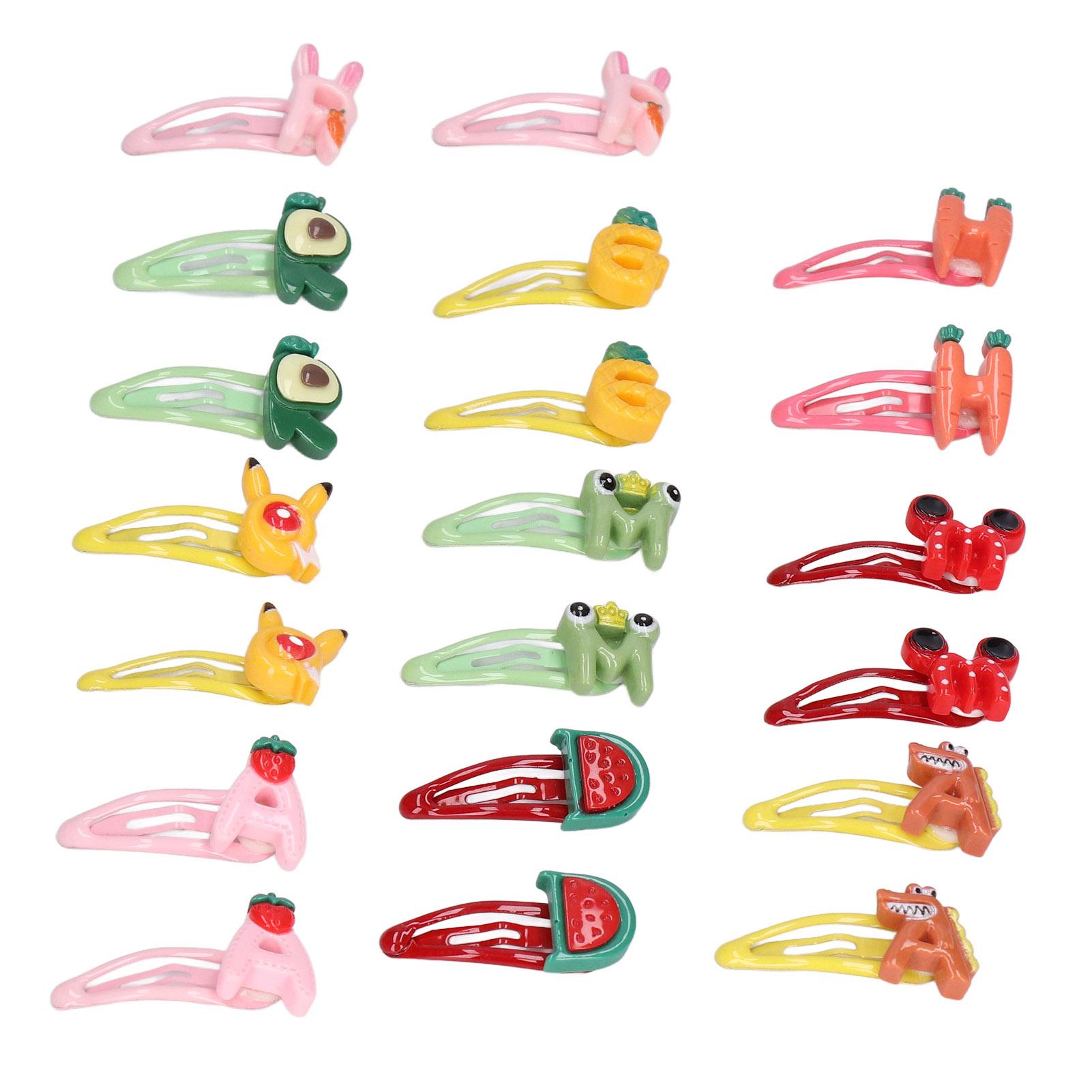 

20pcs Pet Snap Hair Clips Letter Style Plastic Cute Pet Hairpins for Dogs Cats Rabbits