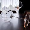 Červené víno sklo s textúrou tekvice Európske krištáľové sklo pohár Moderná jednoduchosť Domácnosť Kreatívny 430ml Geometrický karaf