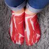 Pair of Funny Meat Bacon Slice Sock