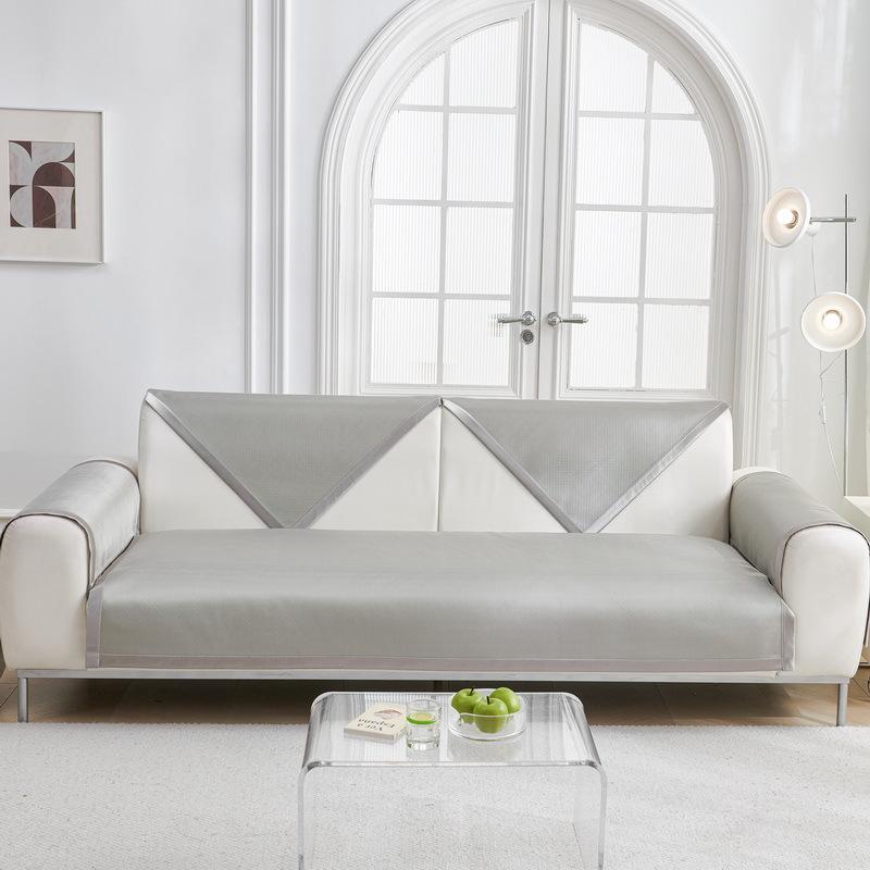 New Sofa Cushion Universal Ice Silk Sofa Cushion For All Seasons, Anti-Cat Scratch Sofa Mat Seat Cushion Non-Slip