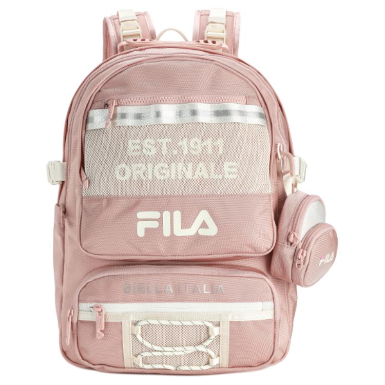 

Новый тканевый рюкзак FILA очень маленький женский розовый дымчатый F13W439168FPK 31.0*15.0*43.9CM
