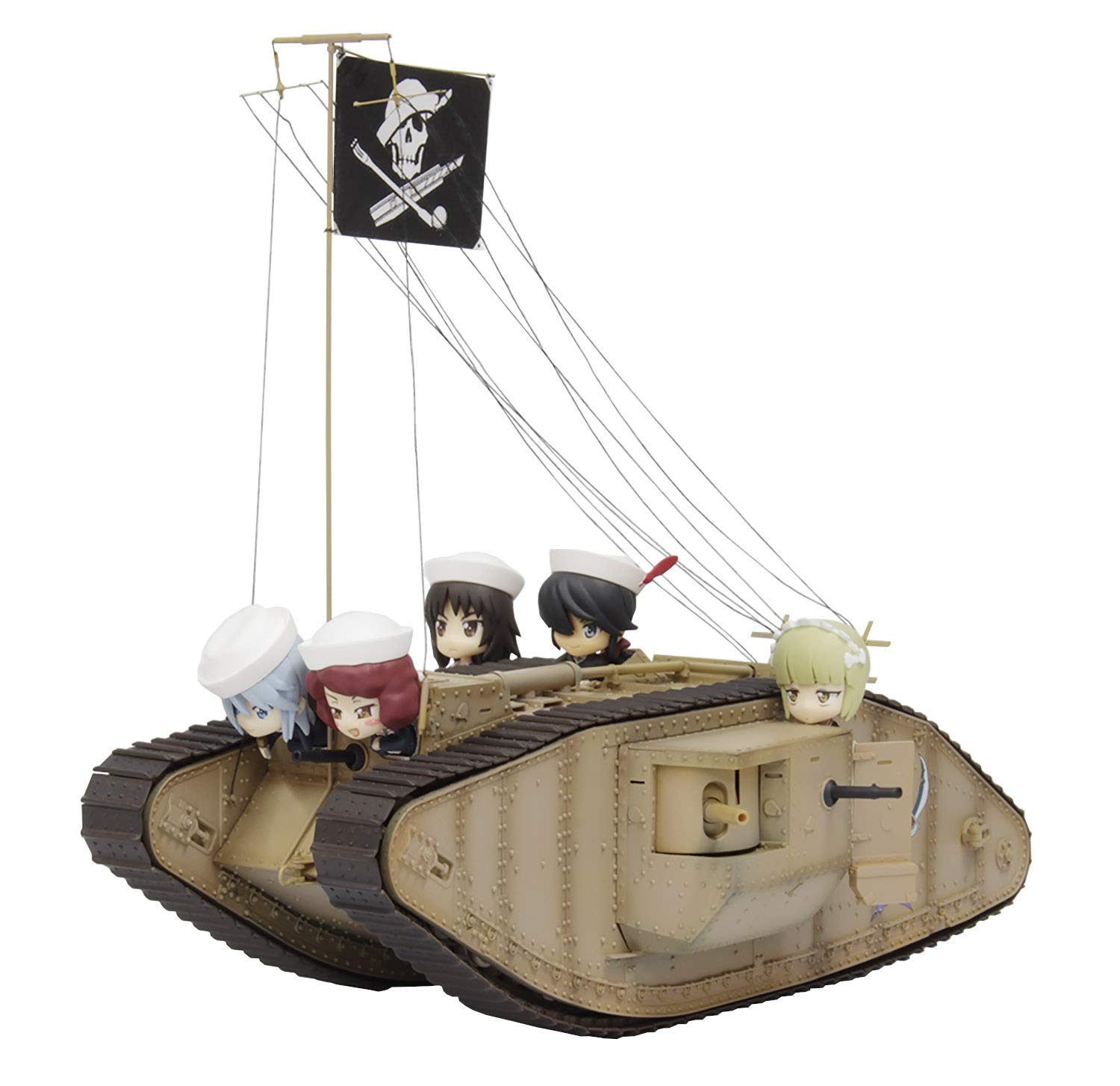 PLATZ Girls und Panzer Финальная глава Школа Оарай Акула Специальное издание с мини-моделью Акулы Пластиковый модельный набор Танк Mk.IV, Команда девушек, Команда,