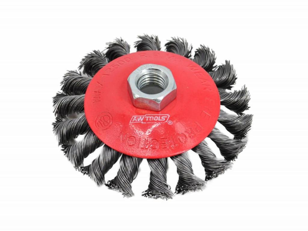 Awtools Twisted Conical Brush 115Mm M14