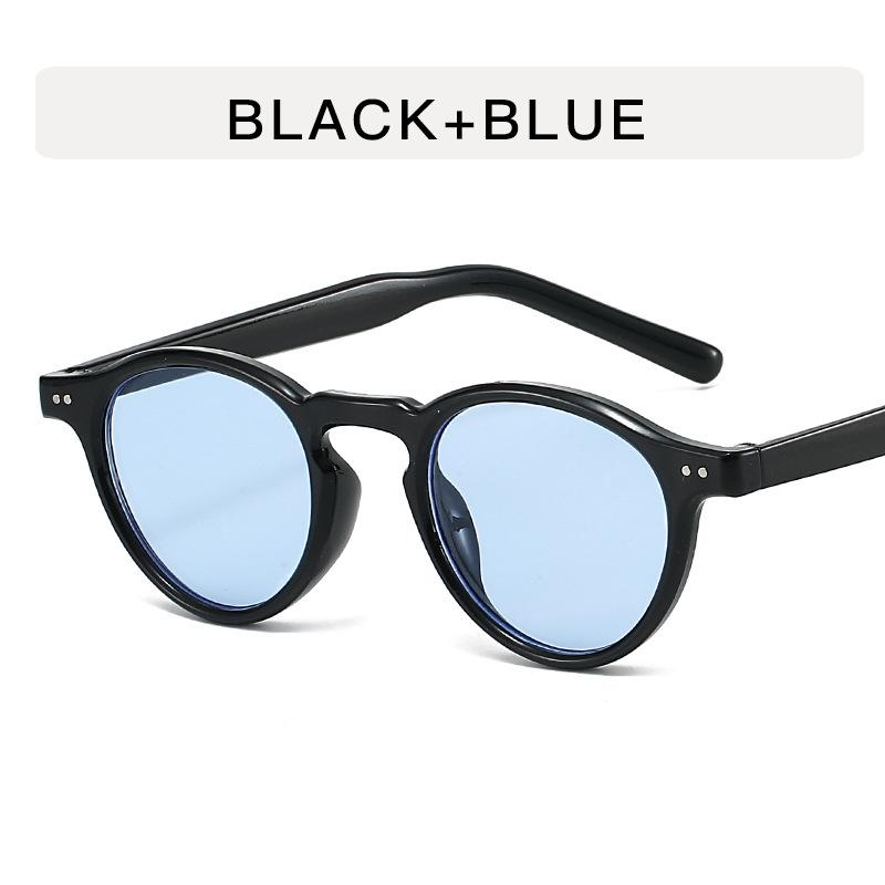 Rivets Decoration Eyeglasses Frames Round Shape Anti Blue Light Women Eyeglasses Korean Stylish Men's Glasses Frames
