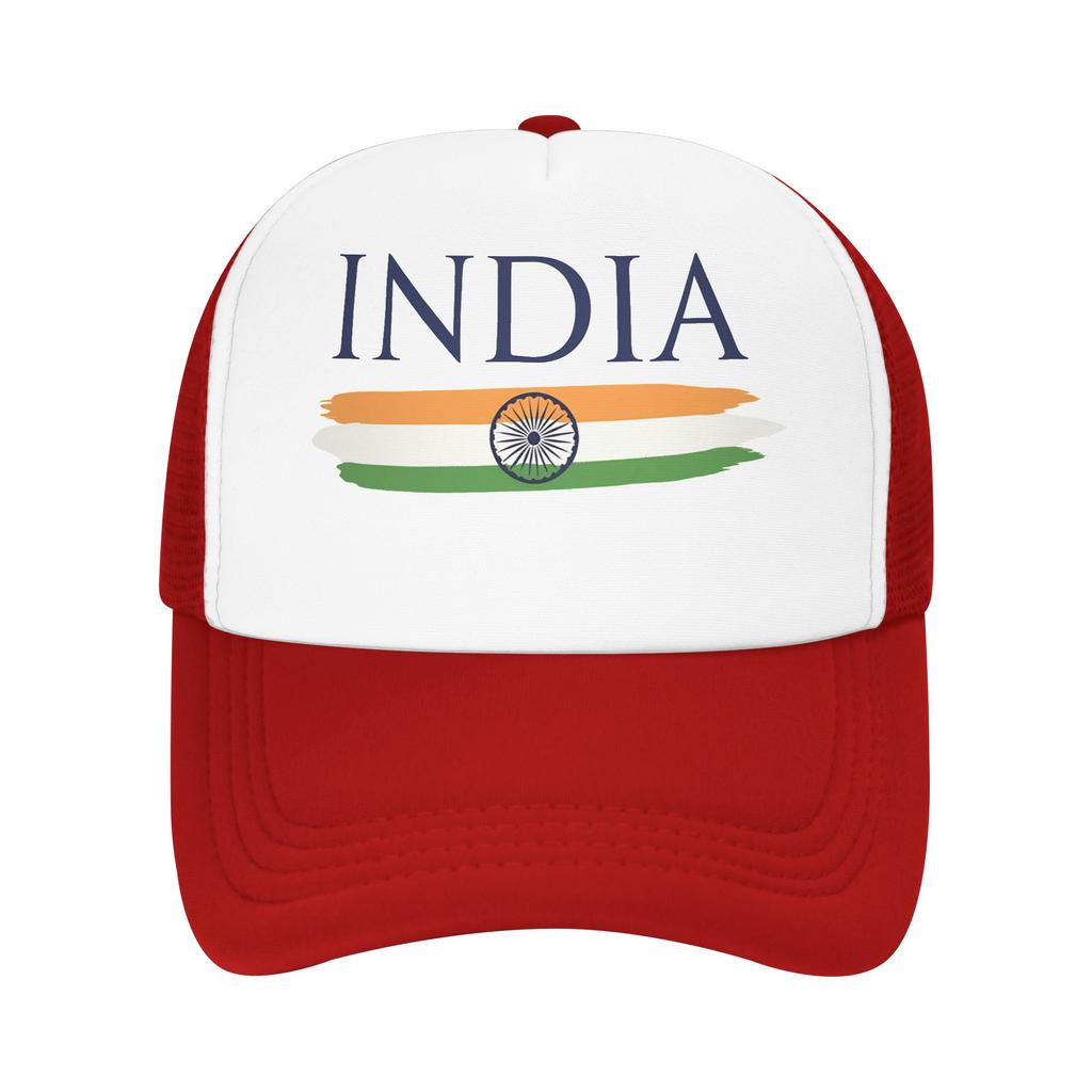Summer Sun Hats Minimal India Tricolour Brush Art  Baseball Cap Cute Hip Hop Hats Washed Female Male Tennis Skate Baseball Caps