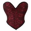 JYL Deep Red Short Strapless Sexy Women's Top