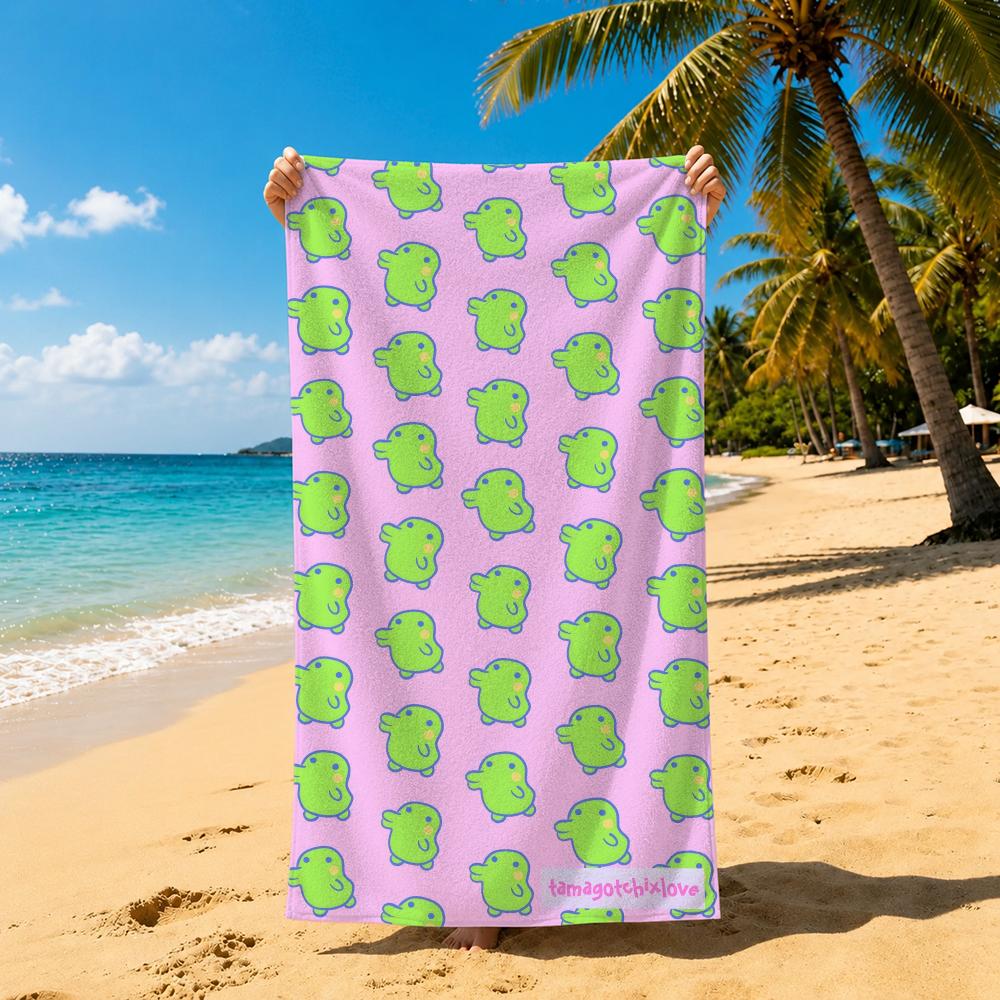 Toy Tamagotchi Towel Towel Soft Pool Gift For Travel Gym Shower Cool Camping Quick Dry Sports  Large Beach Towel