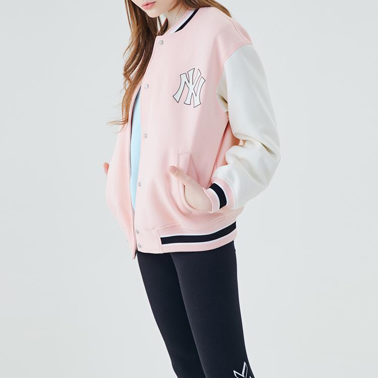 New MLB Baseball Jacket Unisex Pink 31JP02011-50P