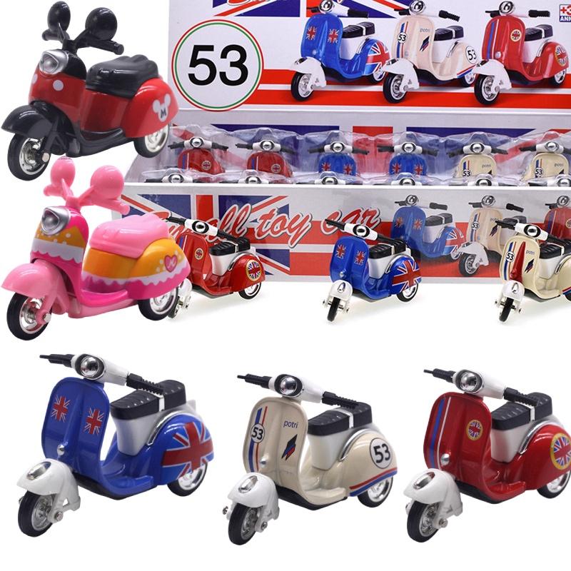 Alloy Lady Motorcycle Sheep Model Display Box 143 Scale, Powerful Return Function, Multi-functional, 107*4cm