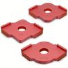 3Pcs Wood Panel Radius R Plate Router Table Bit Corner Jig Trimming Machine Engraving Machine Round Corner Template Kit